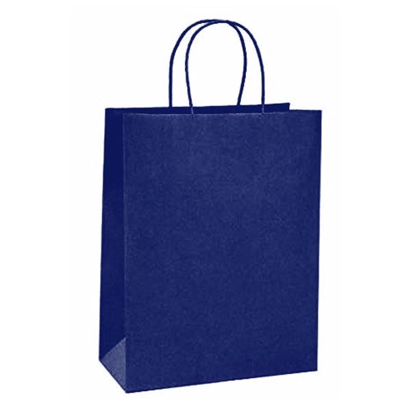 Vertical Brown Kraft Paper Shopping Bag