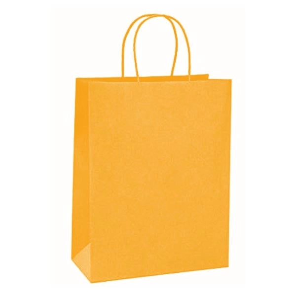 Vertical Brown Kraft Paper Shopping Bag