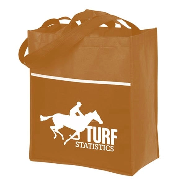Grocery Tote Bag with Front Pocket
