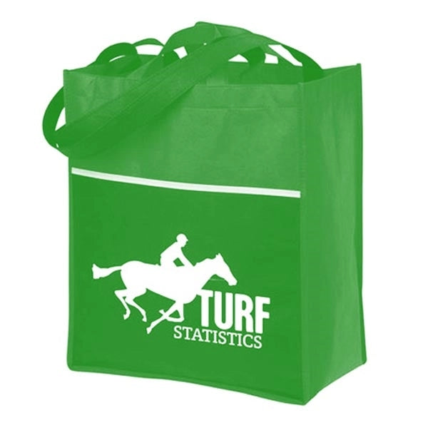 Grocery Tote Bag with Front Pocket
