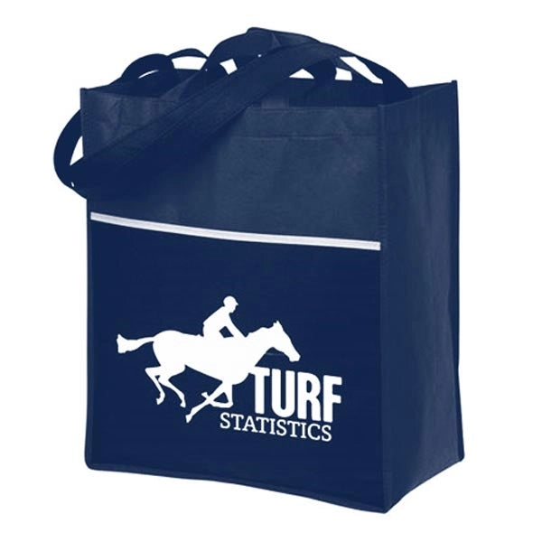 Grocery Tote Bag with Front Pocket