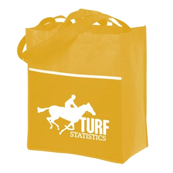 Grocery Tote Bag with Front Pocket
