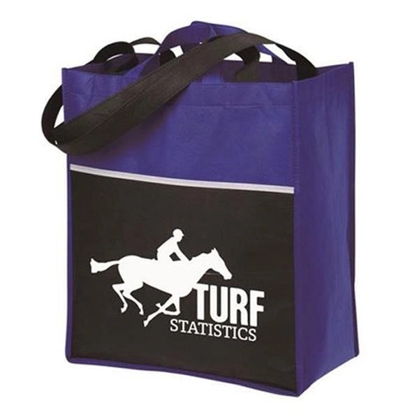 Grocery Tote Bag with Front Pocket