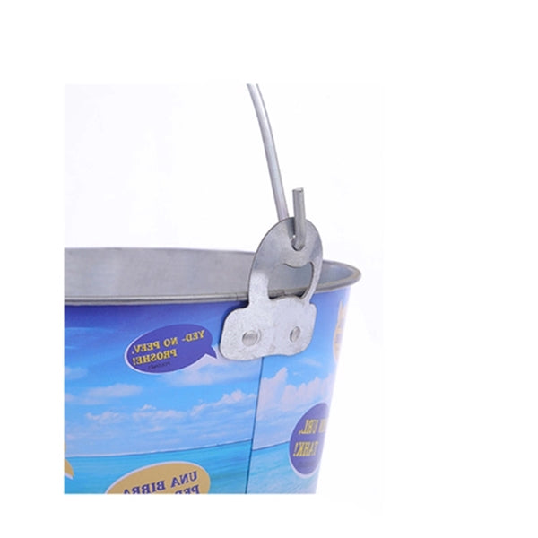 5Qt Round Metal Ice Bucket