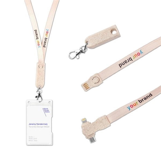 3 In 1 USB Charging Cable Lanyard