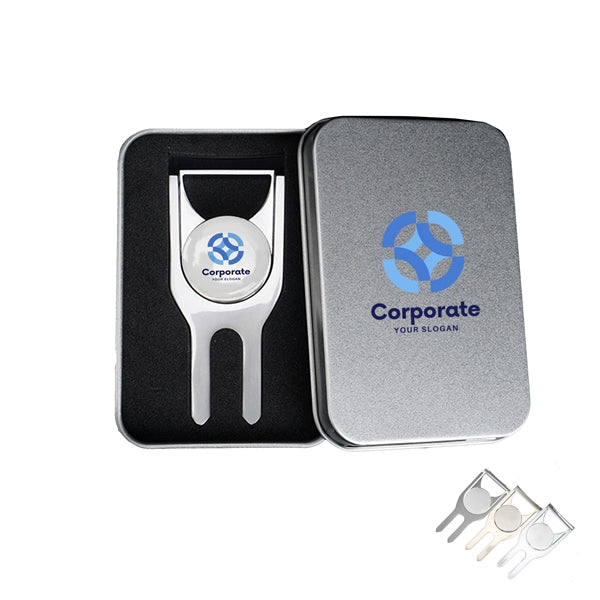 Divot Repair Multitool with Ball Marker Gift Tin