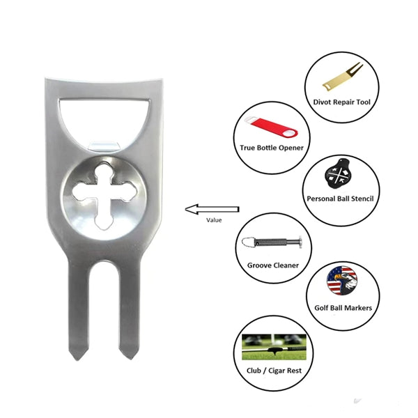 Divot Repair Multitool with Ball Marker Gift Tin