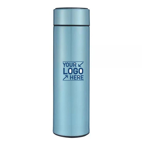 Smart sports bottle with LED temperature