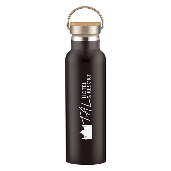 21 Oz. Tipton Recycled Stainless Steel Bottle With Bamboo...