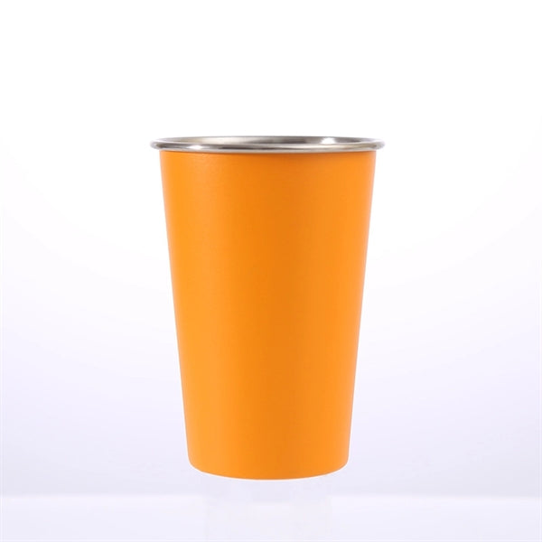 16oz Beer Tumbler Stackable Stainless Steel Drinking Glasses