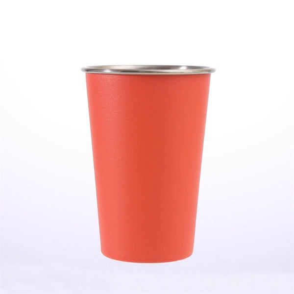 16oz Beer Tumbler Stackable Stainless Steel Drinking Glasses