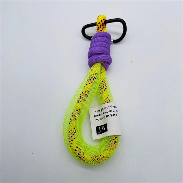 Stylish Fluorescent Rope Pendant with Carabiner