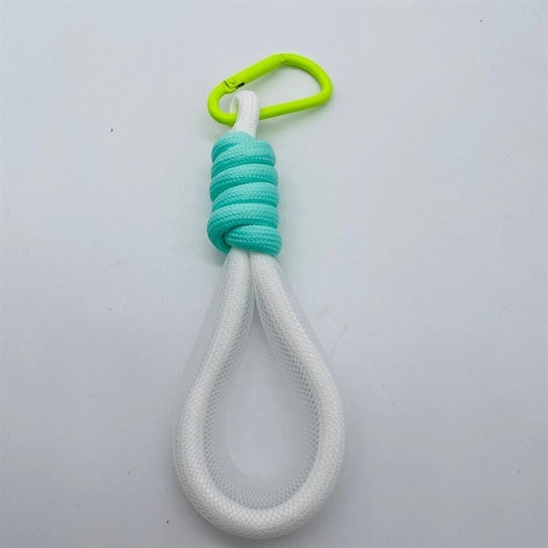 Stylish Fluorescent Rope Pendant with Carabiner