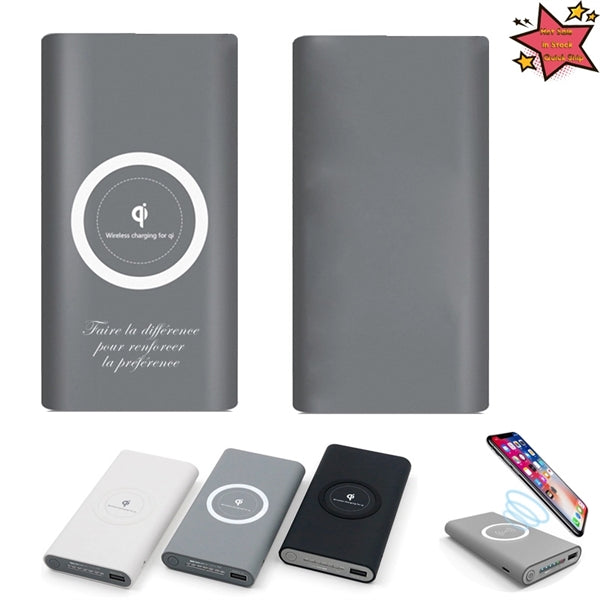 Quick Ship Lightning Qi Wireless Portable Charger 10000mAh