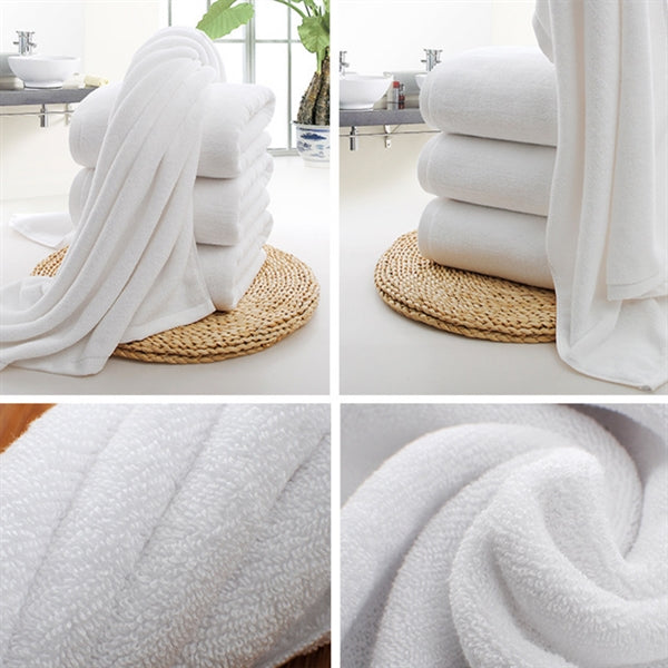 100% Cotton White Soft Bath Towel 15.7"x27.5"