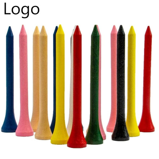 Multiple Colors Natural Wood Golf Tees