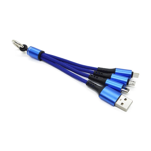 USB Charging Keychain Cord 3in1