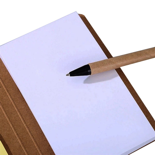 Eco-Friendly Notebook with Memo Pad