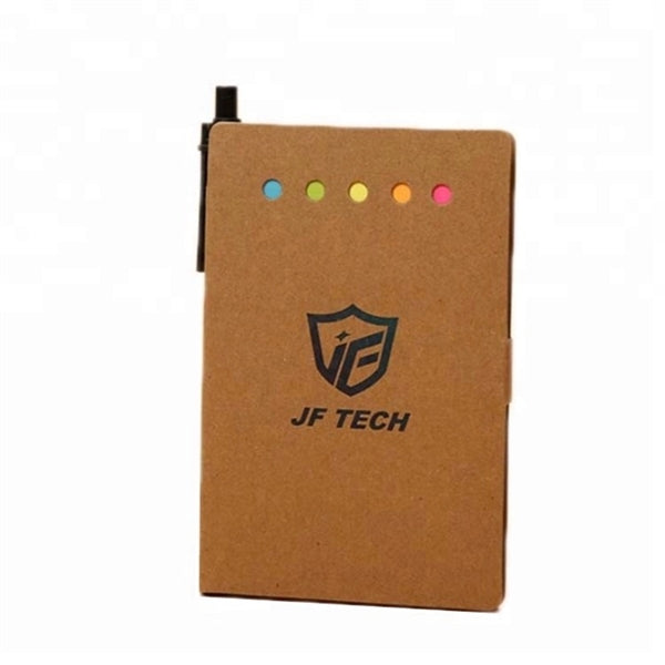 Eco-Friendly Notebook with Memo Pad