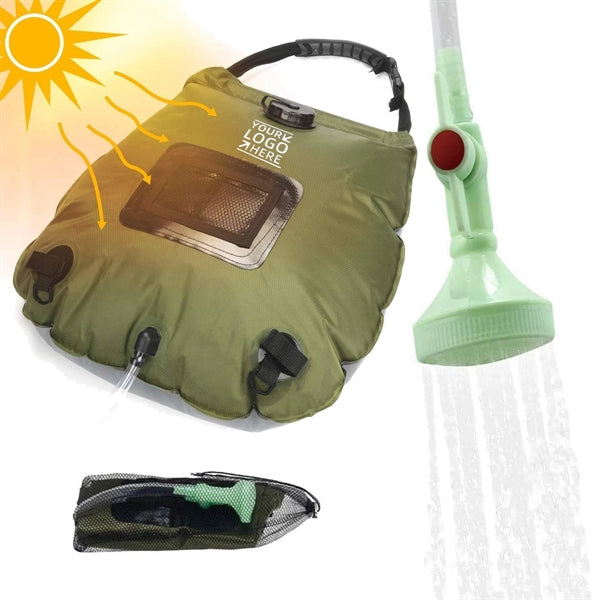 5 Gallons Solar Heating Camping Shower Bag