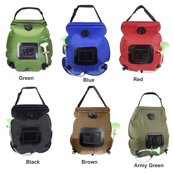 5 Gallons Solar Heating Camping Shower Bag