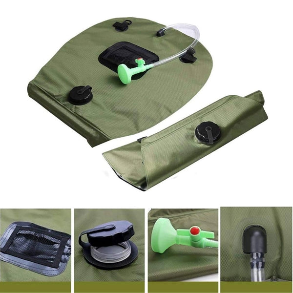 5 Gallons Solar Heating Camping Shower Bag