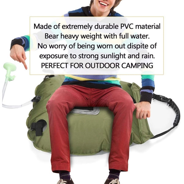 5 Gallons Solar Heating Camping Shower Bag