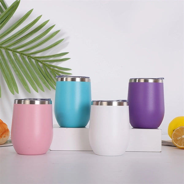 12oz Stainless Steel Egg Shape Cup
