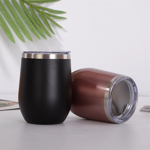 12oz Stainless Steel Egg Shape Cup
