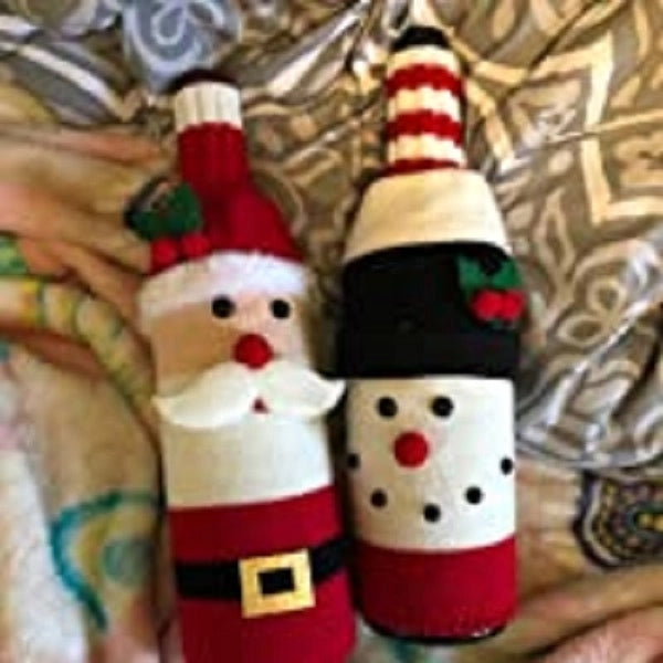 Christmas Sweater Wine Bottle covers Decorations
