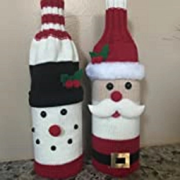 Christmas Sweater Wine Bottle covers Decorations