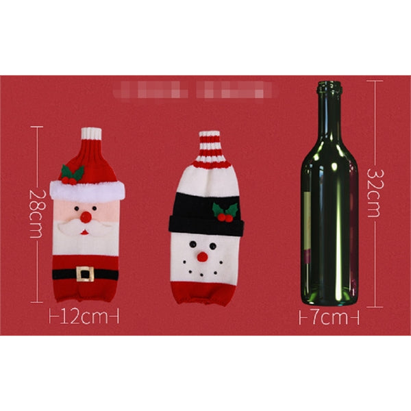 Christmas Sweater Wine Bottle covers Decorations