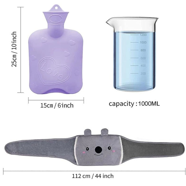 Rechargeable hot water bottle belt