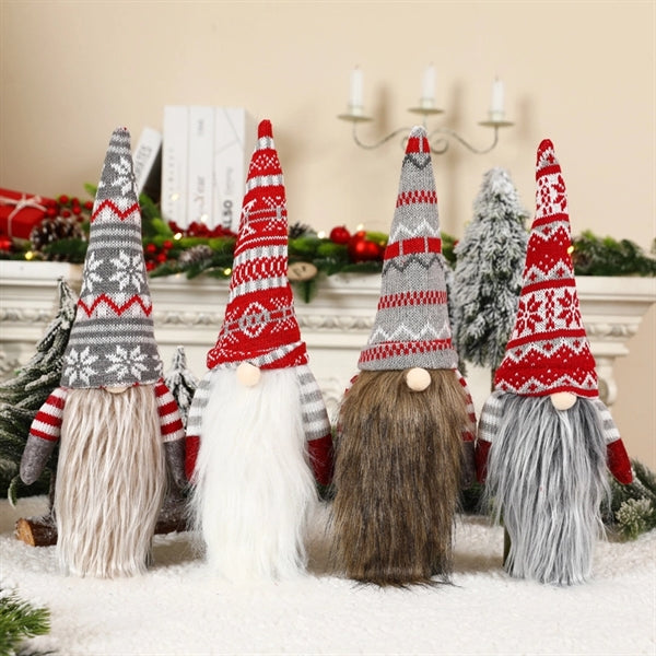 Gnome Christmas Santa Claus Wine Bottle Cover