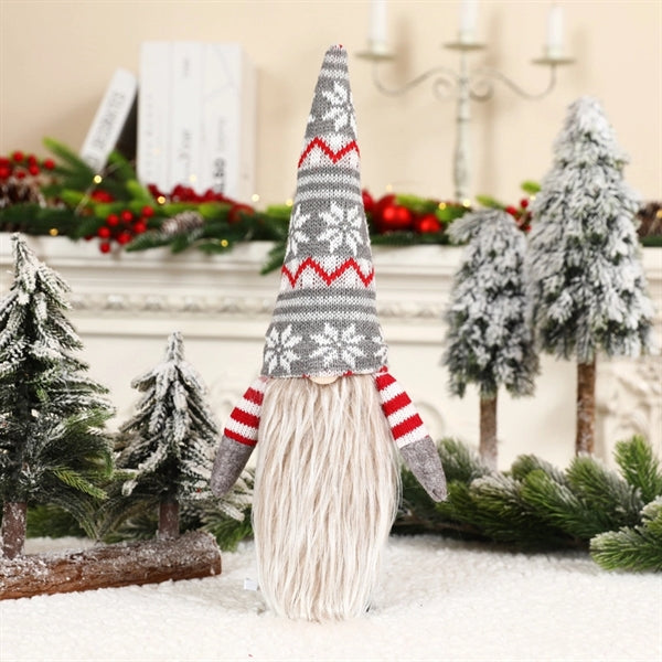 Gnome Christmas Santa Claus Wine Bottle Cover