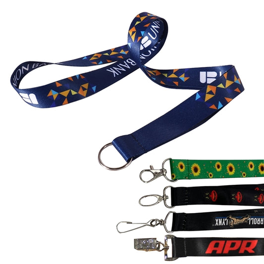 Full Color Imprint Smooth Dye-Sublimation Lanyard - 3/4"