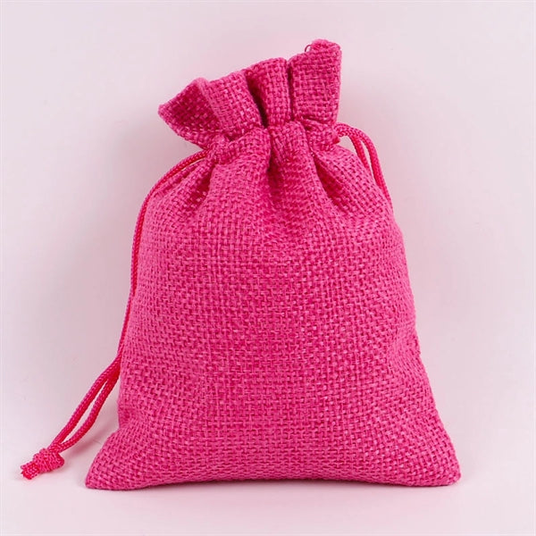 Natural Burlap Drawstring Multi purpose Bags for Gifts.