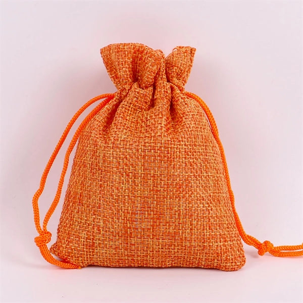 Natural Burlap Drawstring Multi purpose Bags for Gifts.