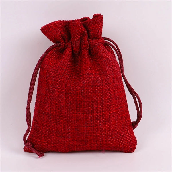 Natural Burlap Drawstring Multi purpose Bags for Gifts.