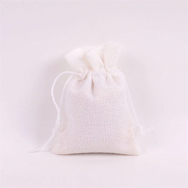 Natural Burlap Drawstring Multi purpose Bags for Gifts.