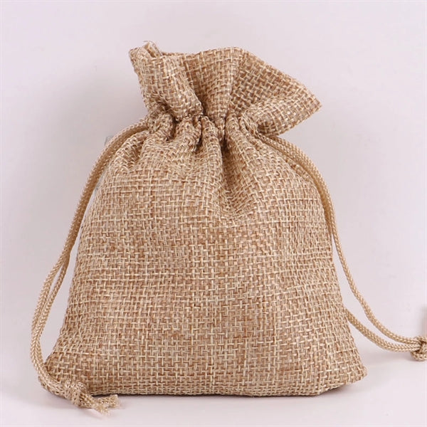 Natural Burlap Drawstring Multi purpose Bags for Gifts.