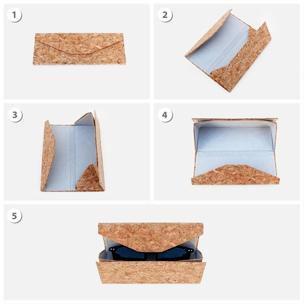 Eco-Friendly Cork Glasses Case
