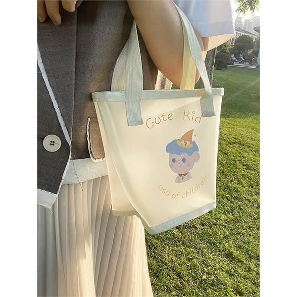 Transparent matte TPU handbag cartoon