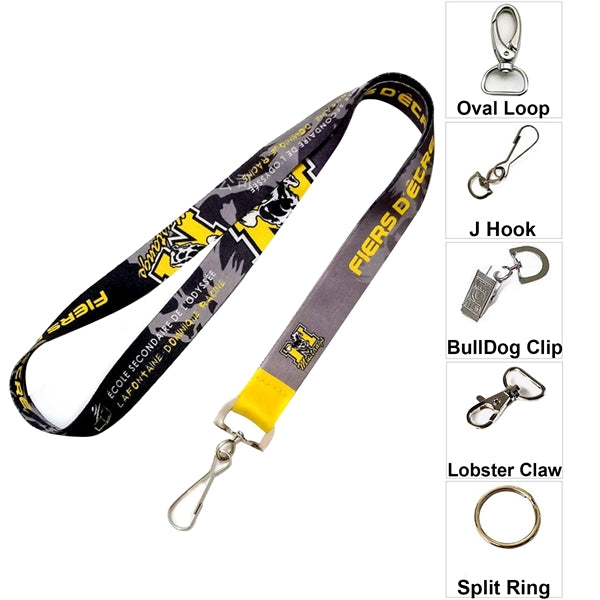 Polyester Lanyard Custom Printed ID Badge Holder