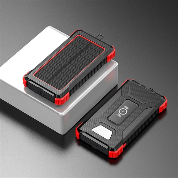 10000mAh solar charge qi wireless charger