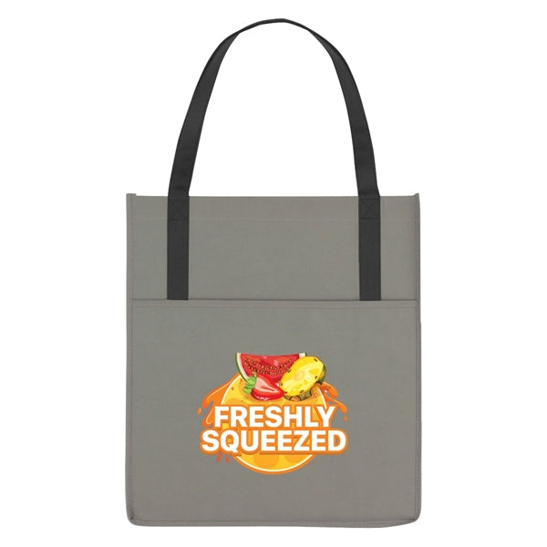 Non-Woven Shopper's Pocket Recycled Tote Bag