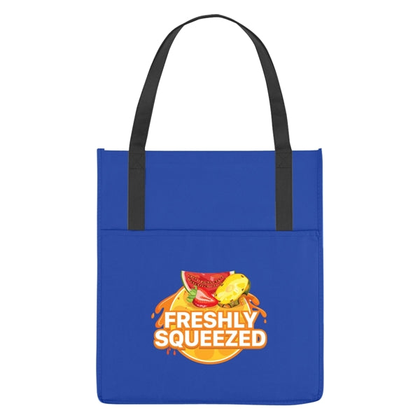 Non-Woven Shopper's Pocket Recycled Tote Bag