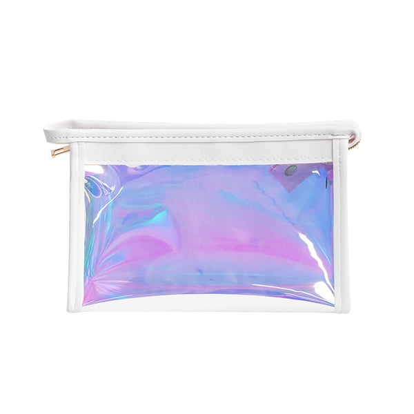 Clear Rainbow Tpu Makeup Bag Stationery Pouch