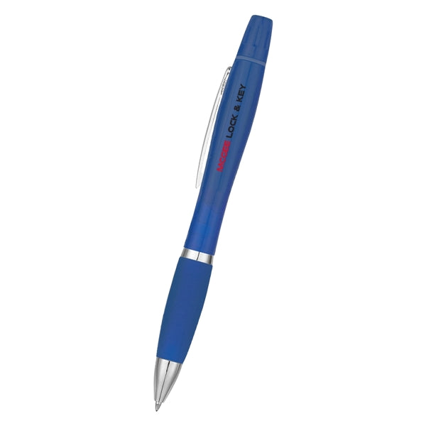 Twin-Write Pen With Highlighter