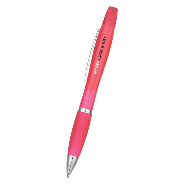 Twin-Write Pen With Highlighter